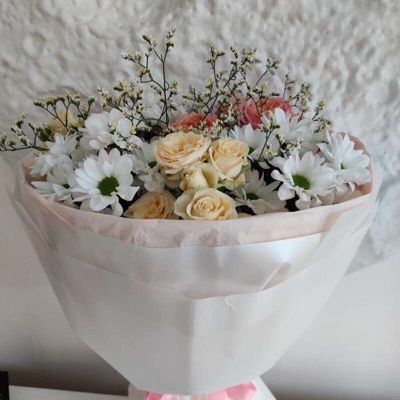 Букет с ромашками