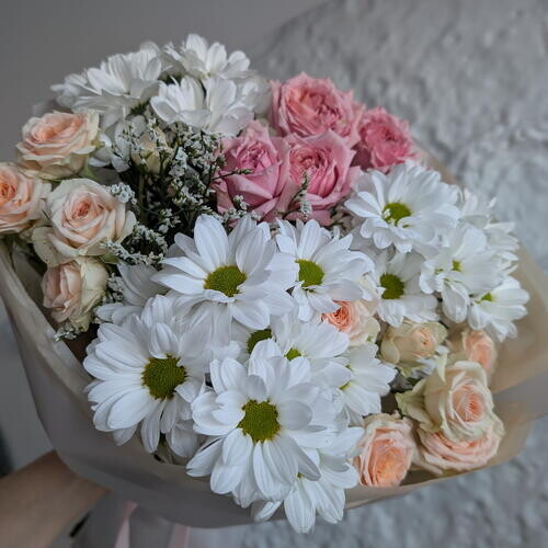 Букет с ромашками