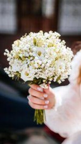 Букет невесты из эустомы