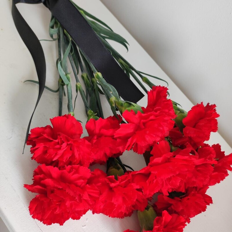 Гвоздика с лентой