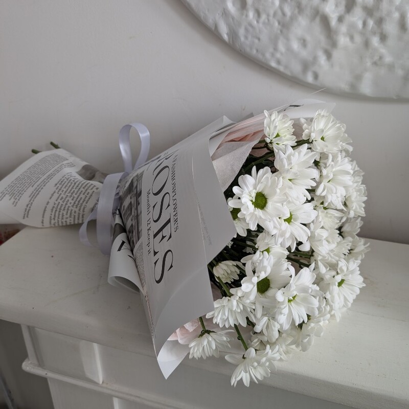 105 белых ромашек