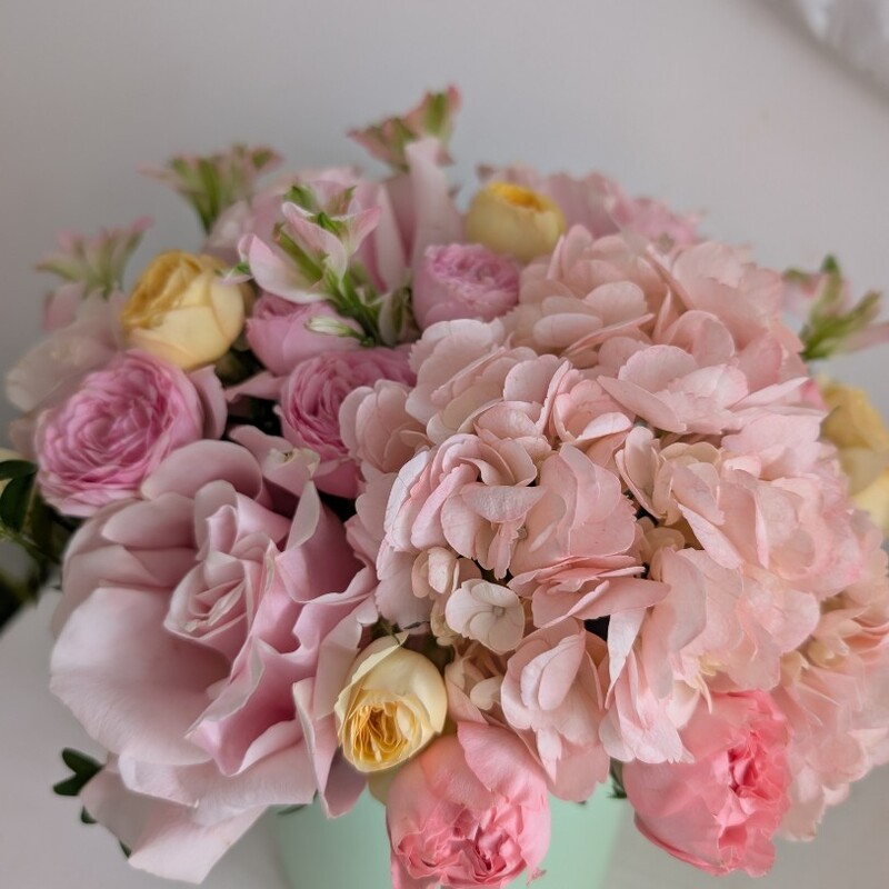 Мятная коробочкас гортензией