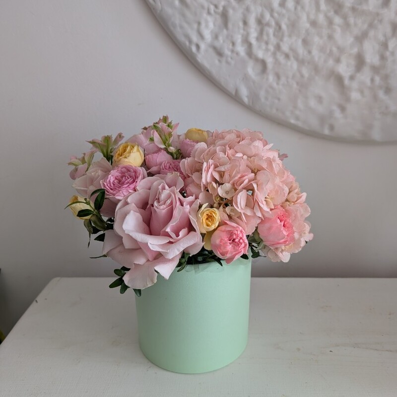 Мятная коробочкас гортензией