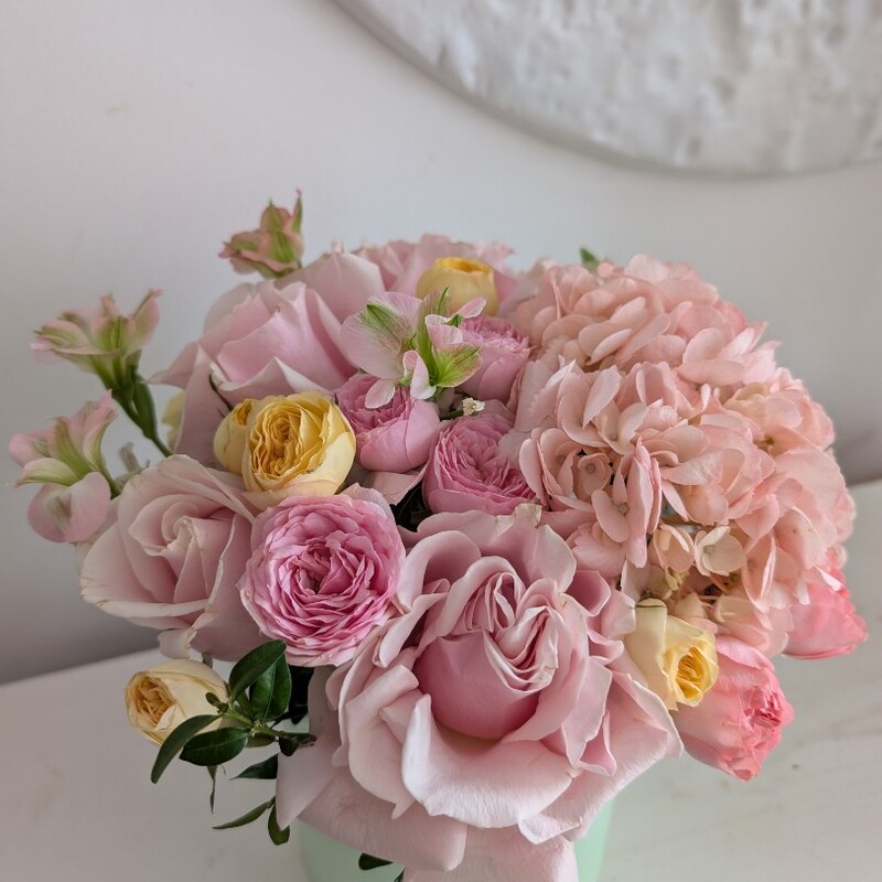 Мятная коробочкас гортензией